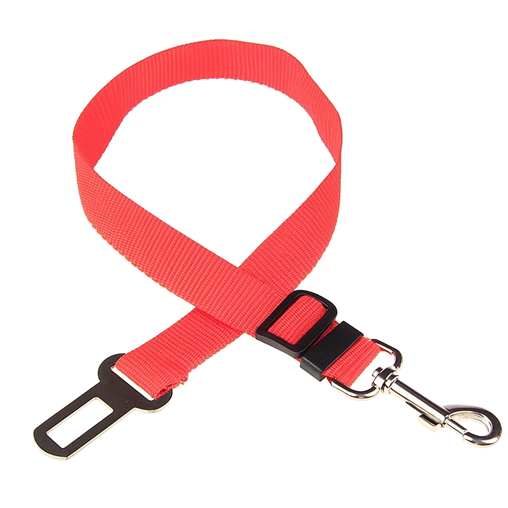 Ceinture de sécurité réglable pour animaux – Sécurité et confort en voiture pour chiens et chats.